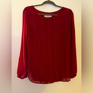 LOFT Pleated Blouse
